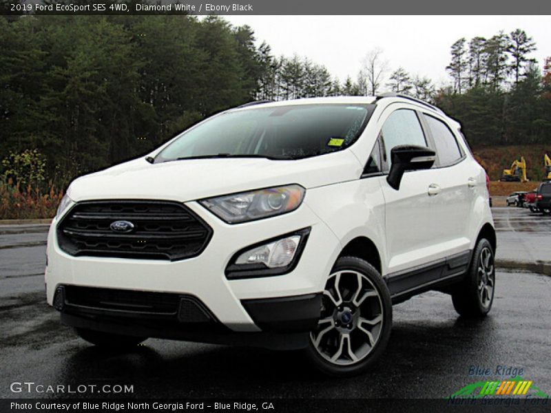 Diamond White / Ebony Black 2019 Ford EcoSport SES 4WD