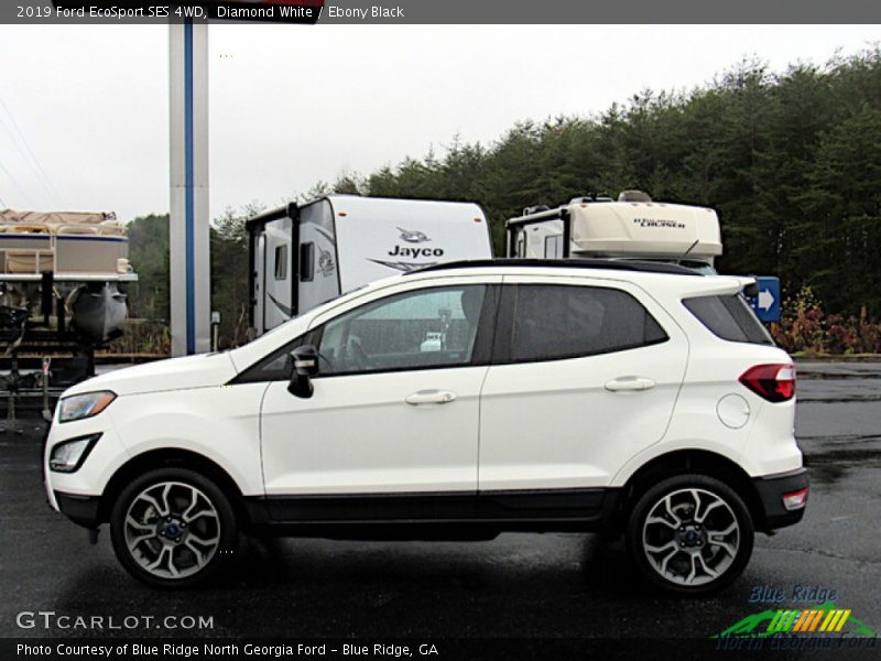 Diamond White / Ebony Black 2019 Ford EcoSport SES 4WD