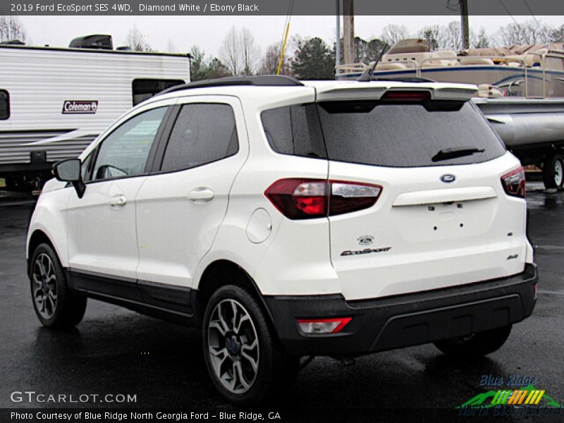 Diamond White / Ebony Black 2019 Ford EcoSport SES 4WD