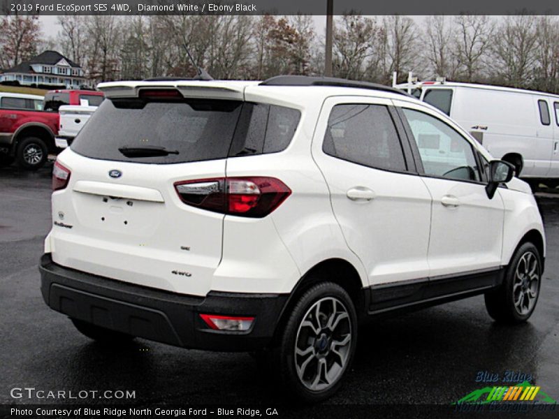 Diamond White / Ebony Black 2019 Ford EcoSport SES 4WD