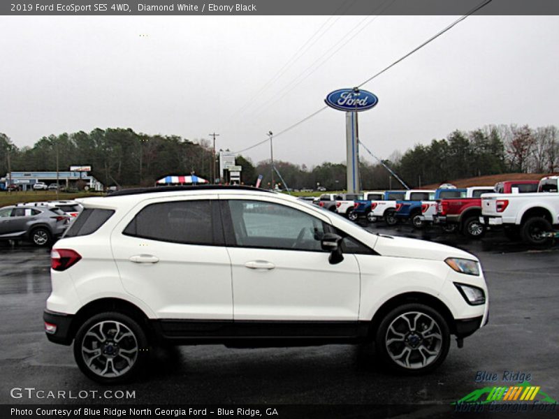 Diamond White / Ebony Black 2019 Ford EcoSport SES 4WD