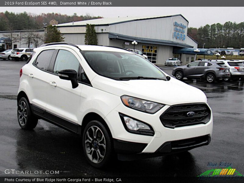 Diamond White / Ebony Black 2019 Ford EcoSport SES 4WD