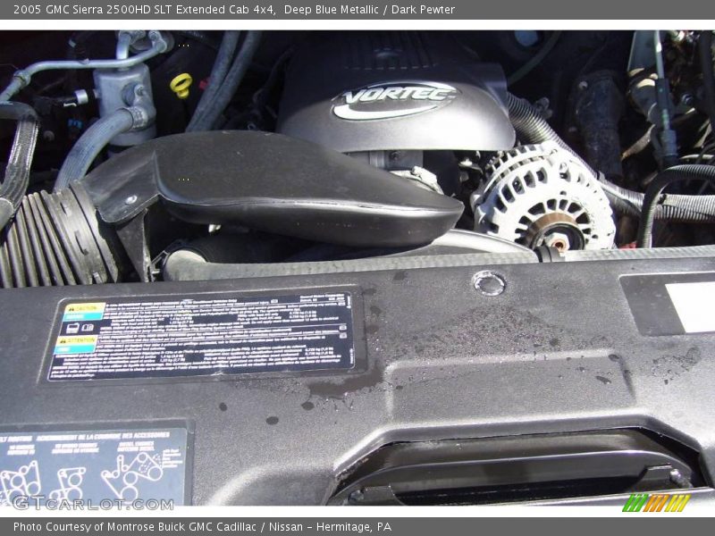 Deep Blue Metallic / Dark Pewter 2005 GMC Sierra 2500HD SLT Extended Cab 4x4