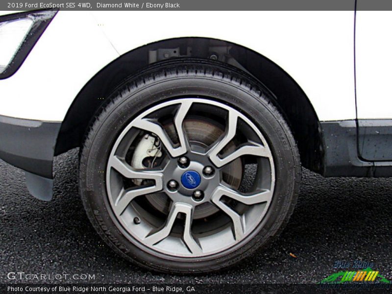Diamond White / Ebony Black 2019 Ford EcoSport SES 4WD