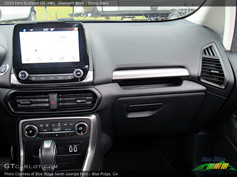 Diamond White / Ebony Black 2019 Ford EcoSport SES 4WD