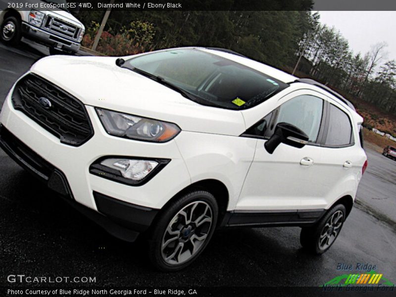 Diamond White / Ebony Black 2019 Ford EcoSport SES 4WD