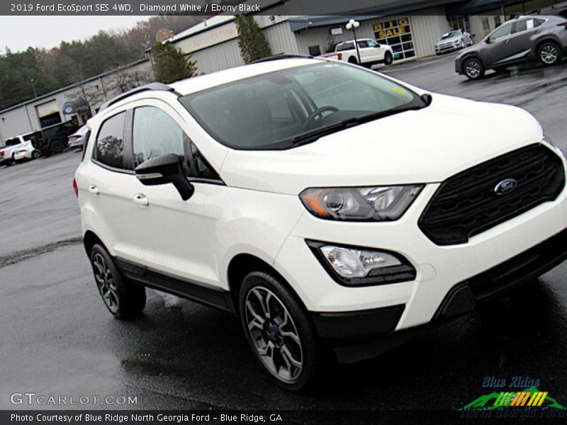 Diamond White / Ebony Black 2019 Ford EcoSport SES 4WD