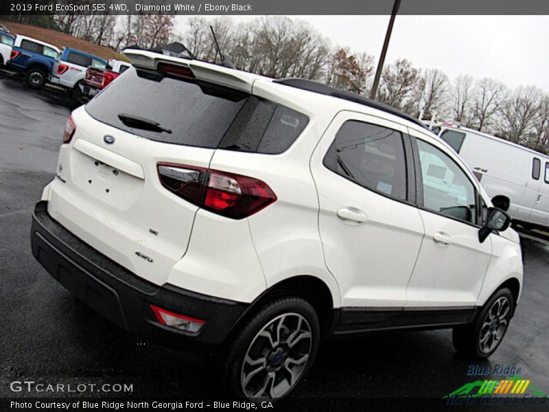 Diamond White / Ebony Black 2019 Ford EcoSport SES 4WD
