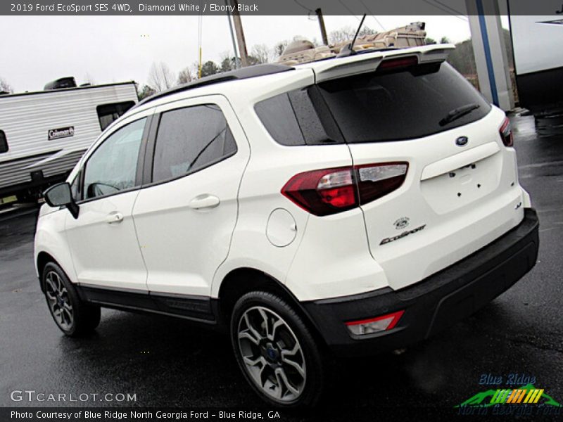 Diamond White / Ebony Black 2019 Ford EcoSport SES 4WD