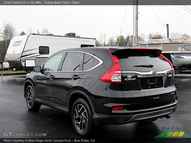 Crystal Black Pearl / Black 2016 Honda CR-V SE AWD