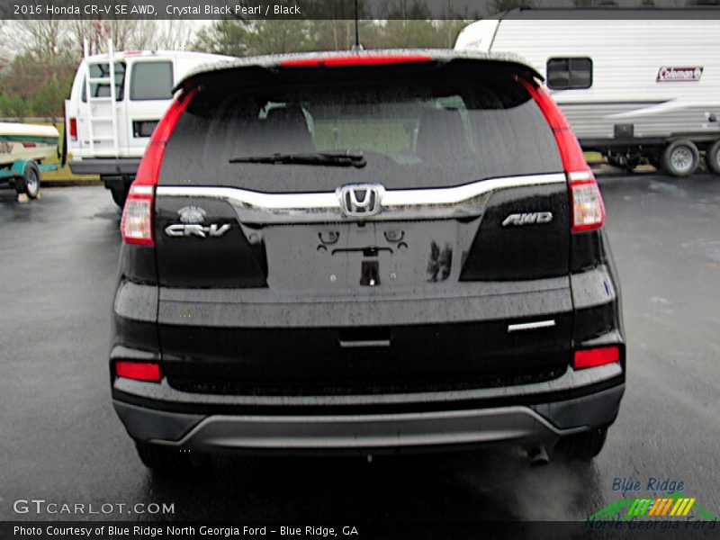 Crystal Black Pearl / Black 2016 Honda CR-V SE AWD