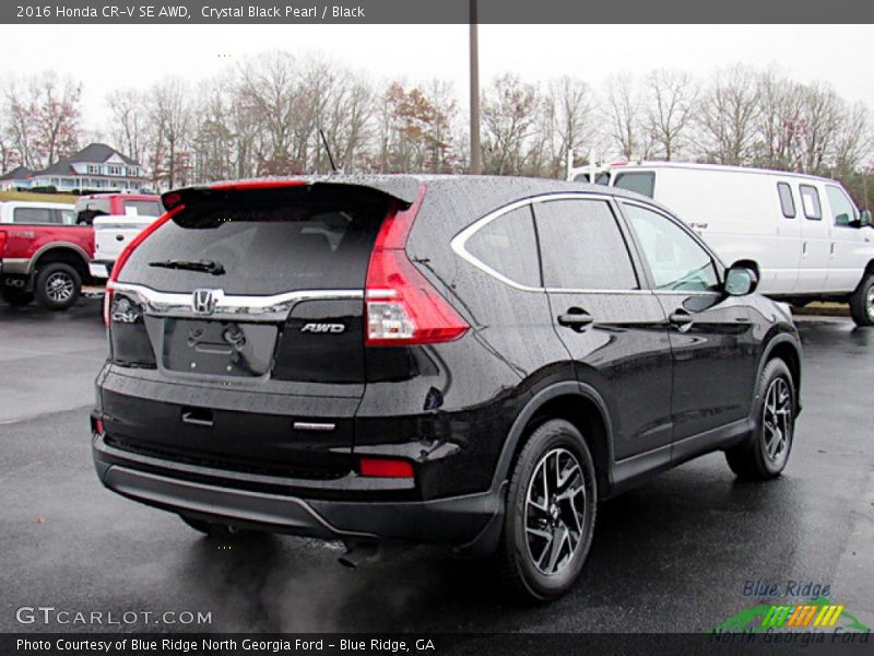 Crystal Black Pearl / Black 2016 Honda CR-V SE AWD