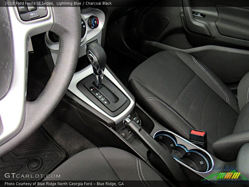 Lightning Blue / Charcoal Black 2018 Ford Fiesta SE Sedan