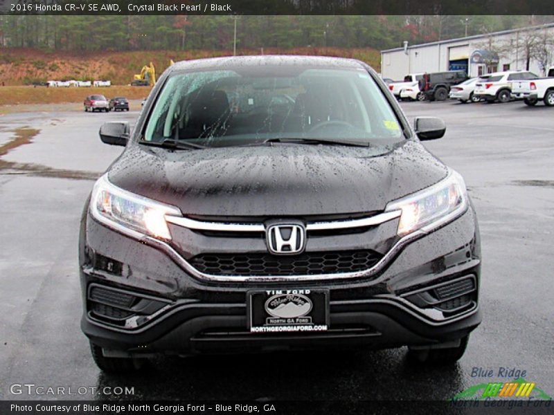 Crystal Black Pearl / Black 2016 Honda CR-V SE AWD