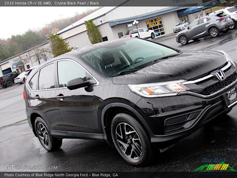 Crystal Black Pearl / Black 2016 Honda CR-V SE AWD