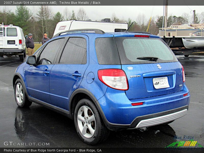 Techno Blue Metallic / Black 2007 Suzuki SX4 Convenience AWD