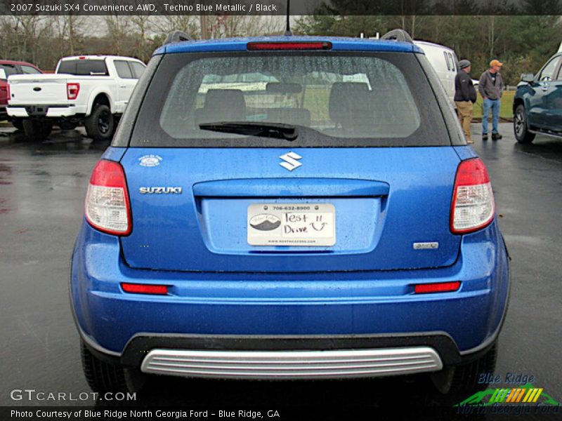 Techno Blue Metallic / Black 2007 Suzuki SX4 Convenience AWD