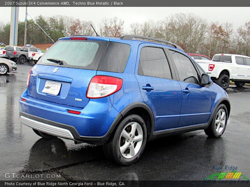 Techno Blue Metallic / Black 2007 Suzuki SX4 Convenience AWD