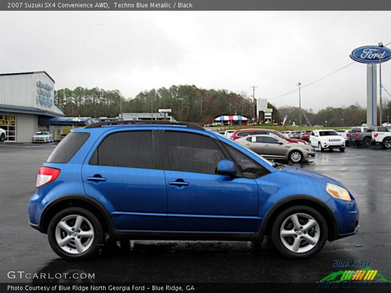 Techno Blue Metallic / Black 2007 Suzuki SX4 Convenience AWD
