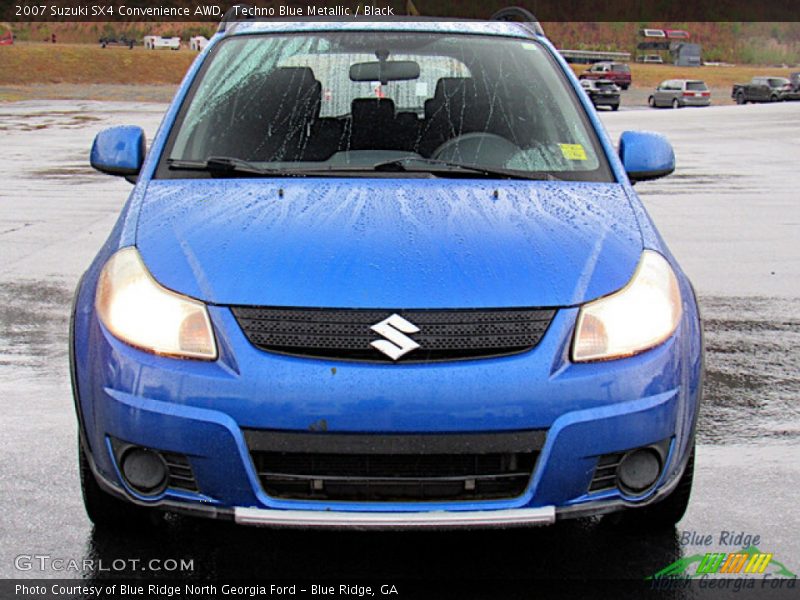 Techno Blue Metallic / Black 2007 Suzuki SX4 Convenience AWD