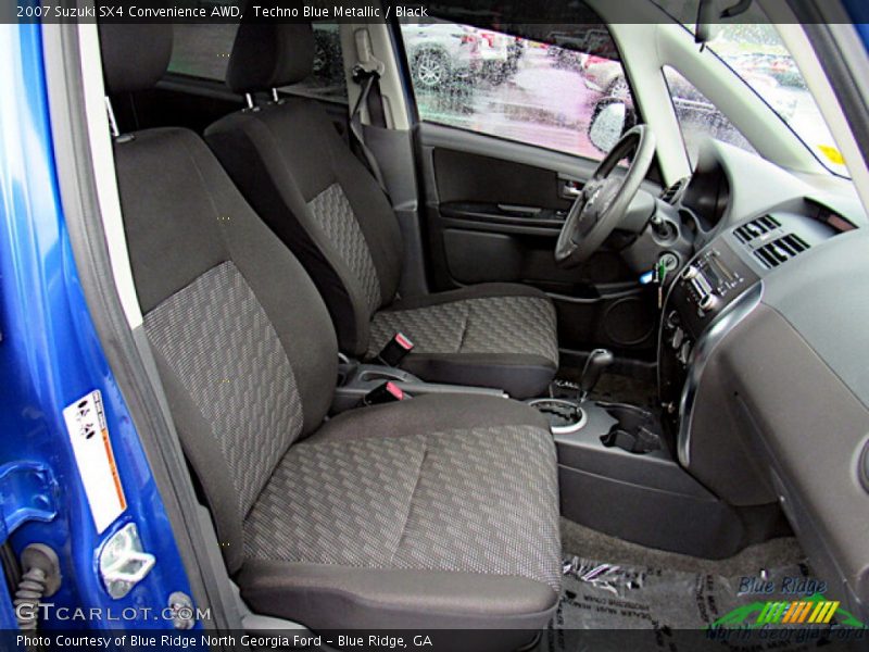 Techno Blue Metallic / Black 2007 Suzuki SX4 Convenience AWD