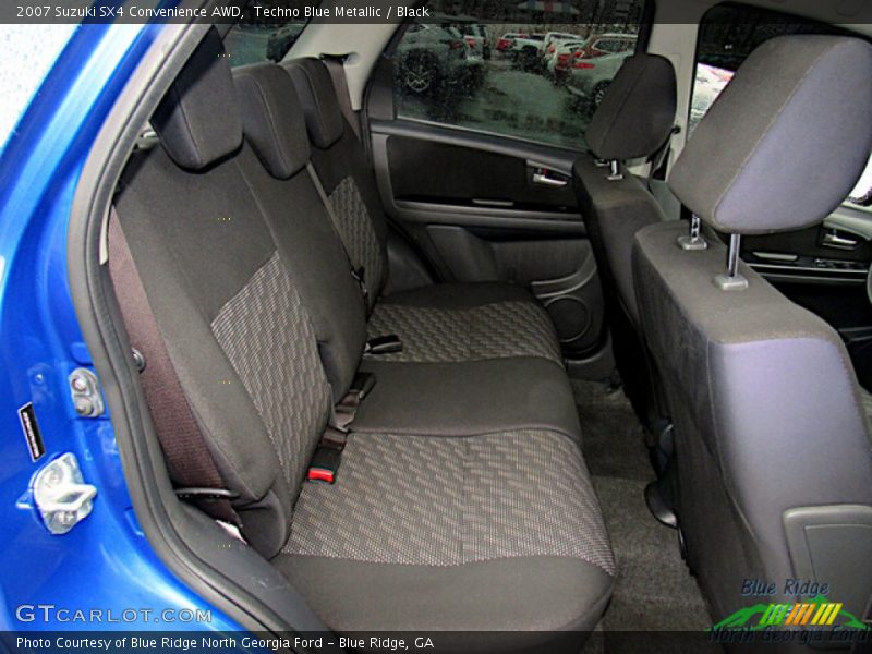 Techno Blue Metallic / Black 2007 Suzuki SX4 Convenience AWD