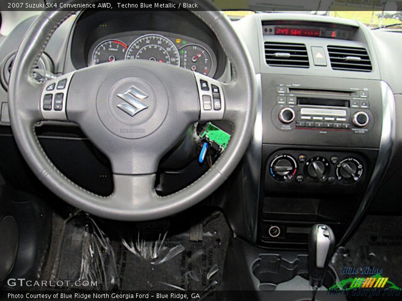 Techno Blue Metallic / Black 2007 Suzuki SX4 Convenience AWD