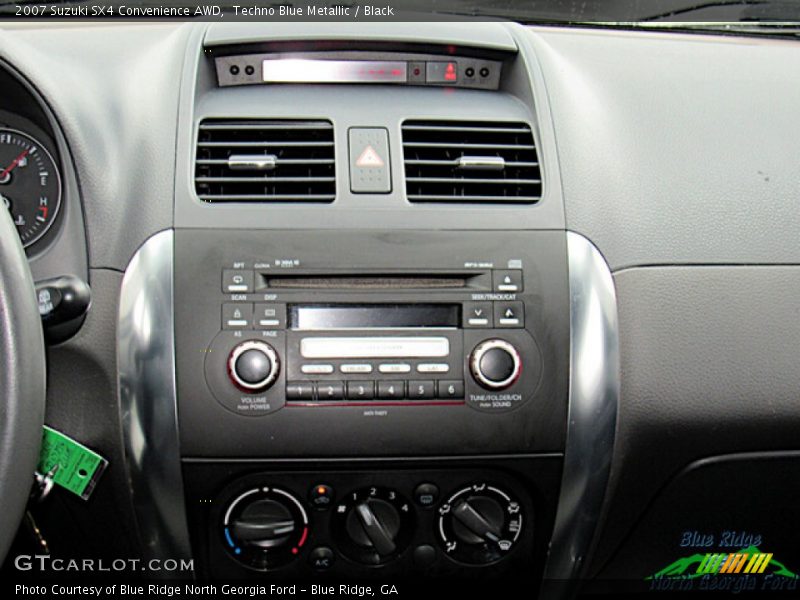 Techno Blue Metallic / Black 2007 Suzuki SX4 Convenience AWD