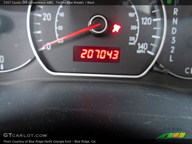 Techno Blue Metallic / Black 2007 Suzuki SX4 Convenience AWD