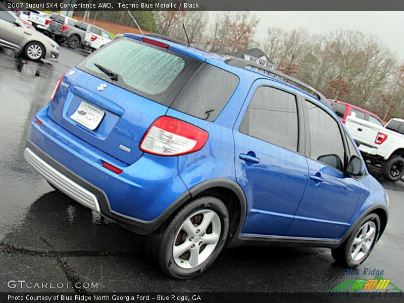 Techno Blue Metallic / Black 2007 Suzuki SX4 Convenience AWD
