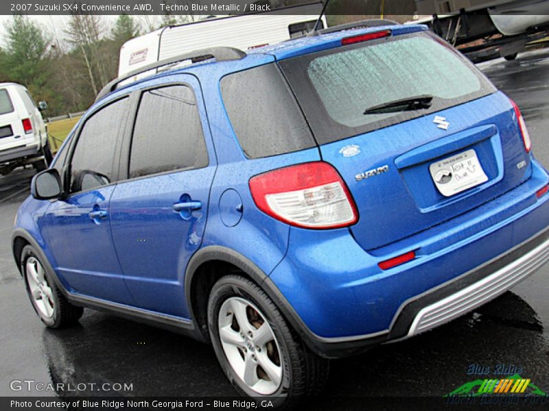 Techno Blue Metallic / Black 2007 Suzuki SX4 Convenience AWD
