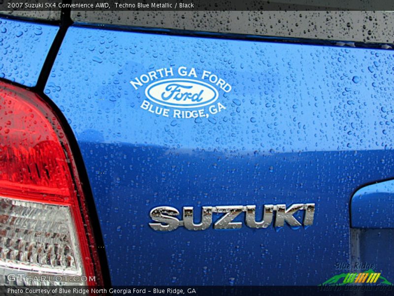 Techno Blue Metallic / Black 2007 Suzuki SX4 Convenience AWD