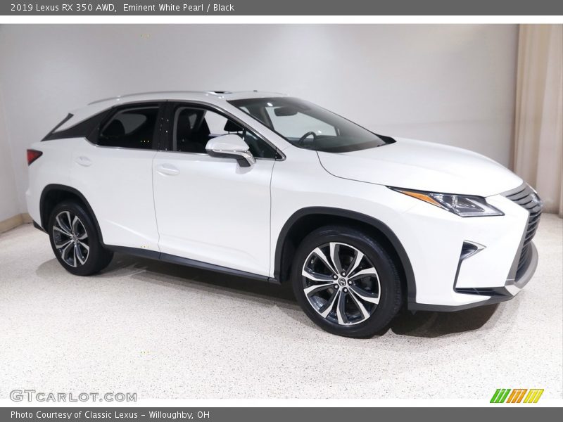 Eminent White Pearl / Black 2019 Lexus RX 350 AWD