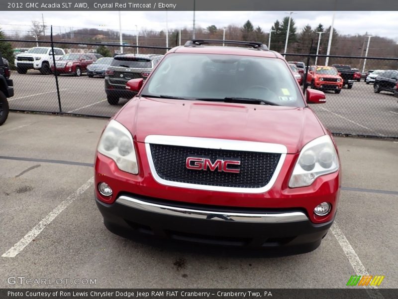 Crystal Red Tintcoat / Ebony 2012 GMC Acadia SLT AWD