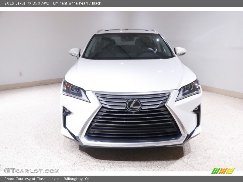 Eminent White Pearl / Black 2019 Lexus RX 350 AWD