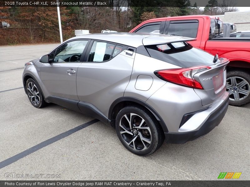 Silver Knockout Metallic / Black 2018 Toyota C-HR XLE