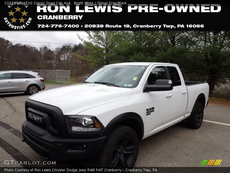 Bright White / Diesel Gray/Black 2021 Ram 1500 Classic Quad Cab 4x4