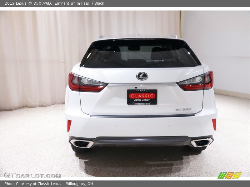 Eminent White Pearl / Black 2019 Lexus RX 350 AWD