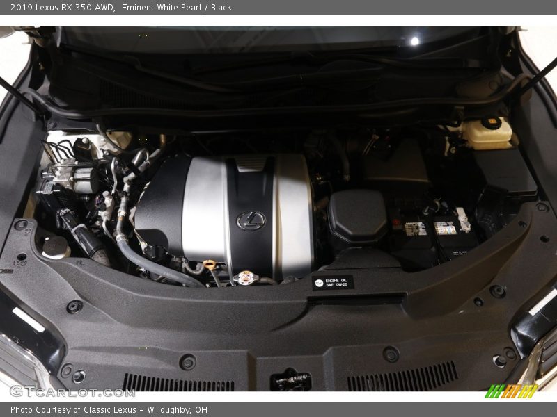 Eminent White Pearl / Black 2019 Lexus RX 350 AWD