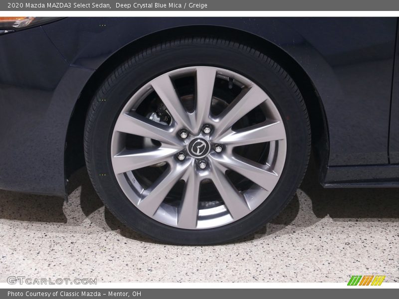 Deep Crystal Blue Mica / Greige 2020 Mazda MAZDA3 Select Sedan