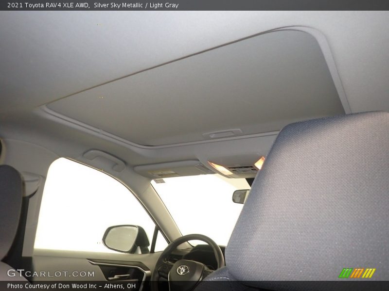 Silver Sky Metallic / Light Gray 2021 Toyota RAV4 XLE AWD