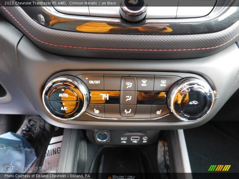 Controls of 2023 TrailBlazer RS AWD