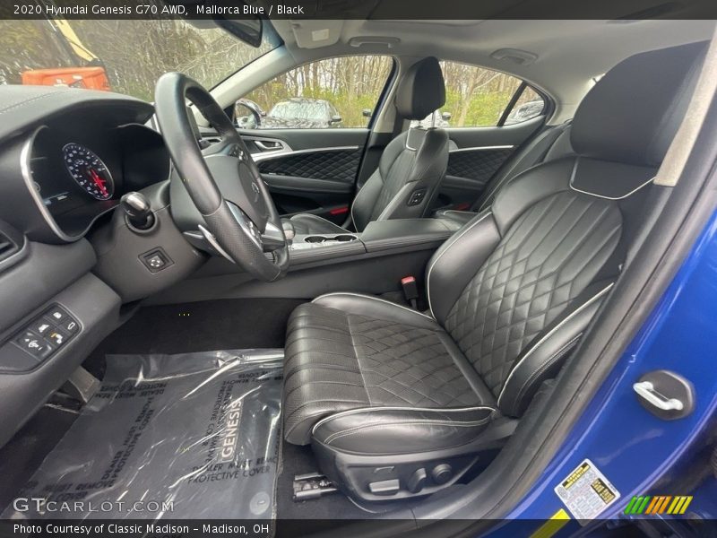  2020 Genesis G70 AWD Black Interior