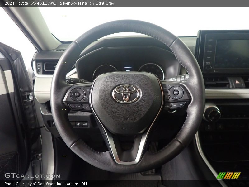 Silver Sky Metallic / Light Gray 2021 Toyota RAV4 XLE AWD