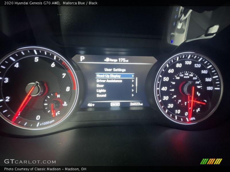  2020 Genesis G70 AWD G70 AWD Gauges