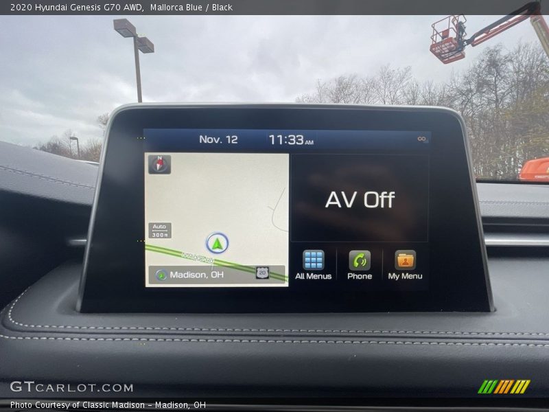 Controls of 2020 Genesis G70 AWD