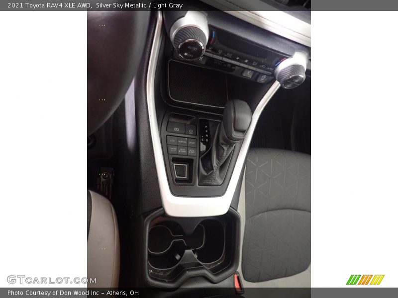Silver Sky Metallic / Light Gray 2021 Toyota RAV4 XLE AWD