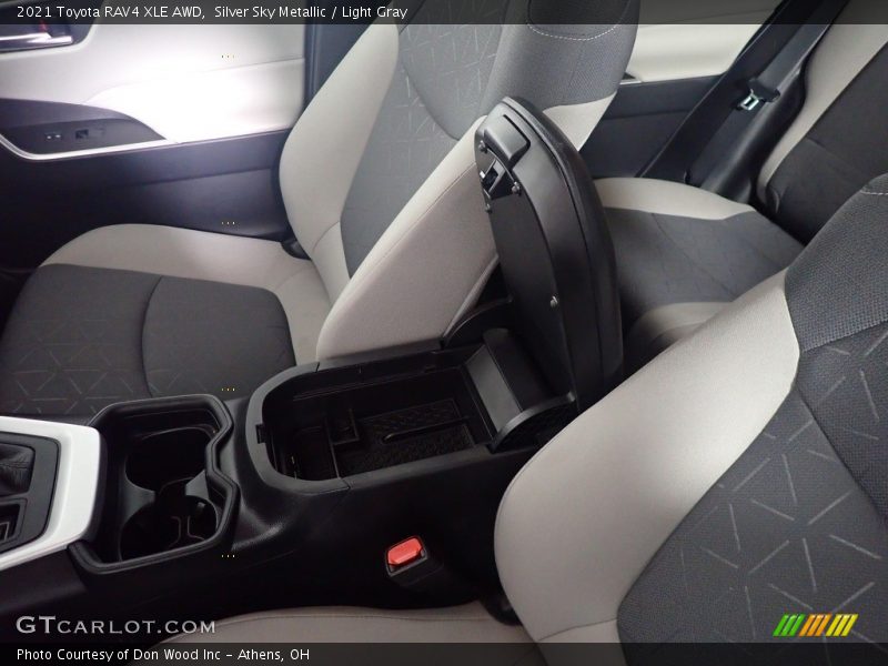 Silver Sky Metallic / Light Gray 2021 Toyota RAV4 XLE AWD