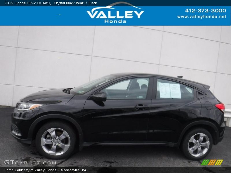 Crystal Black Pearl / Black 2019 Honda HR-V LX AWD