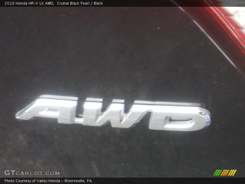 Crystal Black Pearl / Black 2019 Honda HR-V LX AWD